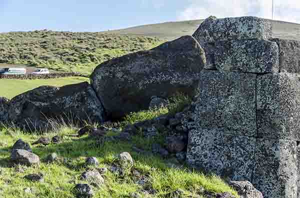 200 - Chile - isla de Rapa Nui o Pascua - Vinapu - Ahu Tahira